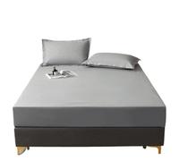 MAQDDO Housse de Matelas en Coton imperméable avec Bande élastique, Housse antidérapante, protège-Matelas, sans taies d'oreiller pour Accueil(Deep Grey,90x190x25cm)