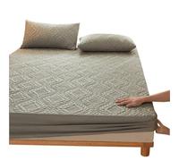 MAQDDO Housse de Matelas imperméable matelassée Protège-Matelas Drap-Housse sans taie d'oreiller pour Accueil(Grey,Twin 39x75x12inch)