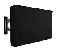 MAQDDO Housses de télévision d'extérieur taille standard - AVEC COUVERCLE INFÉRIEUR résistantes aux intempéries for téléviseur 22'' à 75'' pour Accueil(Black,30-32inch)