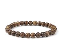 MAQDDO Lot de 2 bracelets en perles bois tibétaines, chapelet Bouddha, faits à la main for hommes et femmes, yoga, méditation, prière, bijoux, cadeaux pour Décoration(19cm,Wooden-6mm)