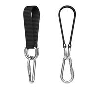 MAQDDO Lot de 4 Sangles d'extension for Barre Simple Gymnastique, balançoire for Arbre, Crochet Robuste 100 kg, connecteur Suspension for hamac, Sac Frappe, Ceinture pour Balançoire(25cm)