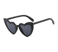 MAQDDO Lunettes de soleil en forme cœur for enterrement vie jeune fille, 8 pièces, décoration for fête prénuptiale, mariage, poule, accessoires lunettes demoiselle d'honneur For Birthday Party(Black)