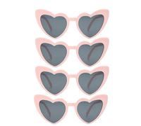 MAQDDO Lunettes de soleil en forme cœur for femmes, 12 pièces, fournitures décoration fête, for prénuptiale, mariage, demoiselle d'honneur For Birthday Party(Color 7)