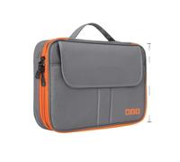 MAQDDO Organisateur D'accessoires Électroniques De Voyage, Sac À Main Rangement, Câbles, Pochette Transport Étanche for Ordinateur Portable 11.6 pour CâBle(Grey)