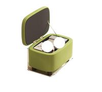 MAQDDO Organisateur Tabouret poufs ménage Confortable canapé en Cuir Salon Porte Porter Chaussure Peut Stockage pour Accueil(Grass Green)