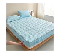 MAQDDO Protège-Matelas imperméable, Housse de Matelas en Coton, lit Douce, sans taie d'oreiller pour Accueil(Blue,180x200cm(71x79 in))