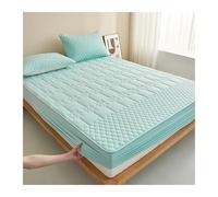 MAQDDO Protège-Matelas imperméable, Housse de Matelas en Coton, lit Douce, sans taie d'oreiller pour Accueil(Green,80x200cm(31x79 in))