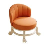 MAQDDO Pulley Stool with Wheels, Low Door, Shoe Changing, Small, Movable Backrest, Comfortable pour Accueil(Color3)