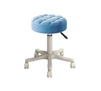MAQDDO Rolling Swivel Beauty Salon Special Lifting Stool Rotating for Barber Shop Work Chair Pulley Home Office pour Accueil(Blue)