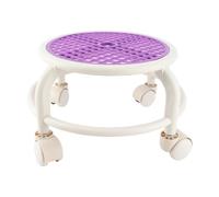 MAQDDO Round Rolling Low Stool Comfortable Universal Wheel Movable Mini High Weight Capacity for Home pour Accueil(Color1)