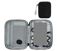 MAQDDO Sac de Rangement for Accessoires électroniques, Sac for câbles USB, Mallette for numériques, for Disque Dur et Batterie Externe pour CâBle(Small Black)