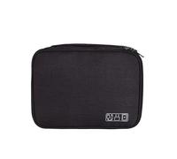 MAQDDO Sac numérique à Trois Couches, câble de données, Sac Rangement for écouteurs d'alimentation Mobile, tri Portable, Organisateur d'affaires Essentiel Voyage pour CâBle(Black)