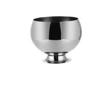 MAQDDO Seau à Glace en Acier Inoxydable avec Base, Seau Refroidisseur Portable for Bar KTV Restaurant fête vin Rouge Champagne Seau à Glace pour FêTes(Silver M)