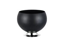 MAQDDO Seau à Glace en Acier Inoxydable avec Base, Seau Refroidisseur Portable for Bar KTV Restaurant fête vin Rouge Champagne Seau à Glace pour FêTes(Black S)
