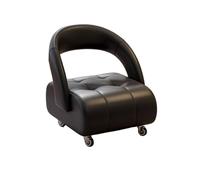 MAQDDO Silent Rolling Small Stool Sofa with Backrest Home Use Chair with Universal Wheels for Living Room pour Accueil(Color1)