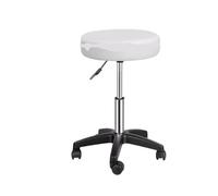 MAQDDO Tabouret Roulant hydraulique réglable en Hauteur, Chaise de Salon, Tatouage, équipement Massage du Visage, Tabouret Portable pour Accueil(White)