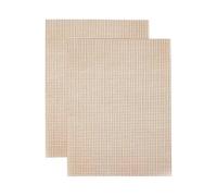 MAQDDO Tapis de Cuisson antiadhésif 40 x 30 cm, résistant à la Chaleur, for Barbecue, for fête pour Camping(2PC-Brown)