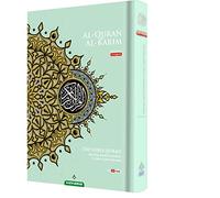 MAQDIS Noble Grand livre Coran Coran en anglais et arabe par mot Menthe Format A4