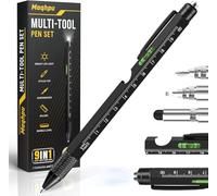 Maqhpu Cadeau Noel, Idee Cadeau Homme Original, Stylo Multifonction 9 en 1, Cadeau Homme Noel, Gadget Insolite Utile Stylo Hommes, Cadeau Papa