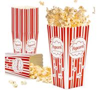 MAQIHAN Lot de 23 boîtes à popcorn en vrac - Conteneurs jetables de 1 304,1 g pour popcorn - Pochettes de support pour sacs individuels de soirée cinéma, seaux de bar pour fête, cinéma