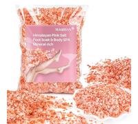 MAQIHAN Sel rose - Sel de bain rose de l'Himalaya de 340 g pour les pieds, soins du corps pour tous les types de peau, sels de bain minéraux de l'Himalaya pour trempage