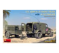 Maquette 1/35 Miniart Du Camion Radio U.s. Army K-51 Avec Remorque K-52, Intérie