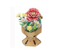 MGM Maquette 3D Bouquet de Fleurs Camélia 109 pièces - Sans colle ni ciseaux - Vert