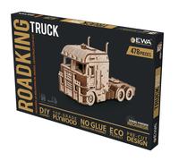 EWA Eco-Wood-Art - “Truck “Road King” - Puzzle 3D en Bois - Casse-tête pour Adultes et Adolescents -à Monter soi-même sans Colle- 478 pièces