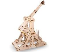 EWA Eco-Wood-Art – Puzzle 3D mécanique bois Catapulte médiévale – Sans colle – 94 pièces – Adultes