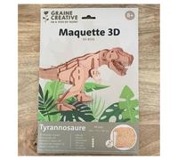 Maquette 3D en Bois de Tyrannosaure - Kit de Modélisation Créatif