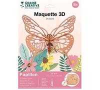 Graine créative Maquette 3D en bois Papillon Multicolore G