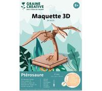 Maquette 3D en bois - Ptérosaure - 31 pcs - 16 x 38,5 x 24 cm - Pour enfants à partir de 8 ans