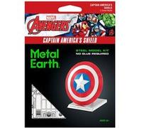 Maquette 3D en métal Avengers - Bouclier captain america Rouge G