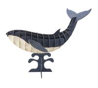 Maquette 3D en papier baleine bleue