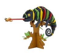 Maquette 3D en papier Caméléon coloré