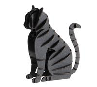 Maquette 3D en papier chat noir
