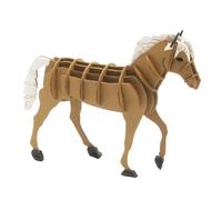 Maquette 3D en papier cheval Haflinger