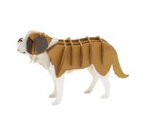 Maquette 3D en papier chien Saint-Bernard