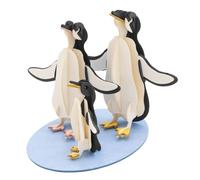 Maquette 3D en papier Famille pingouins