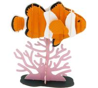 Maquette 3D en papier Poisson clown