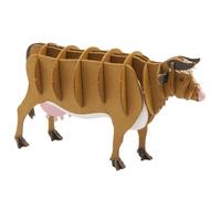 Maquette 3D en papier vache brune