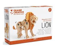 Maquette 3d Mécanique En Bois - Lion-Générique Multicolore