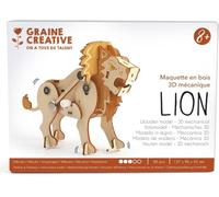 Maquette 3D mécanique Lion 14 cm