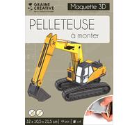 Pelleteuse maquette 3D carton mousse Multicolore G