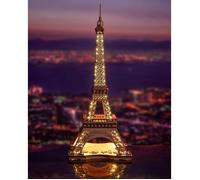 Maquette 3D Rolife Nuit de la Tour Eiffel avec Lumières LED - Kit en Bois pour Adultes