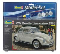 Revell Maquette de voiture VW Beetle Limousine 68-125 pièces Échelle 1/24 Noir