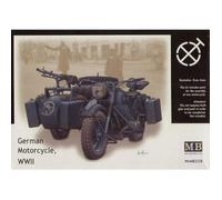Glow2B Maquette moto BMW R75 side-car allemande 2e Guerre mondiale 1/35