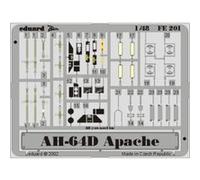 MAQUETTE AH 64 D APACHE HASEGAWA1/48 EDUARD FE201