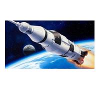 Revell Maquette fusée Apollo Saturn V 04909 – Kit plastique 1:144, 82 pièces