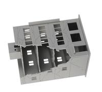 Maquette Architecturale en Ruine 1: 144, Plastique, pour Dioramas | Aspect Ravagé Réaliste, Assemblage Facile, Décoration de Micro-paysage, Collectionneurs et Passionnés Militaires